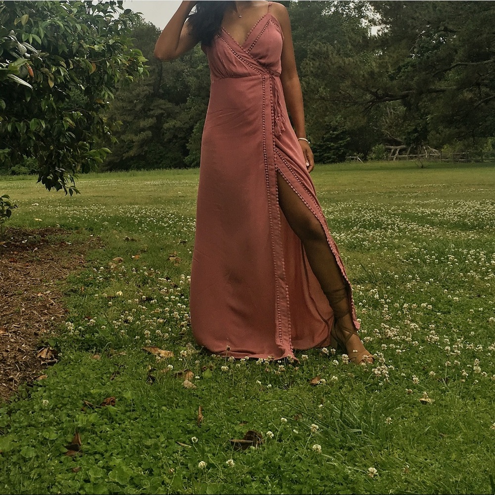 Maxi wrap dress